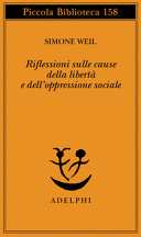 Copertina  Riflessioni sulle cause della libertà e dell'oppressione sociale